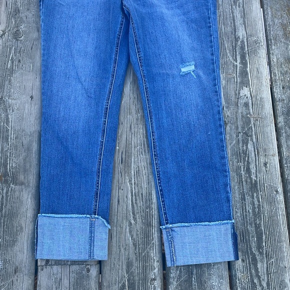 NWT Seven7 Women's High Rise Slim Straight Cuff Jeans - Picture 8 of 12